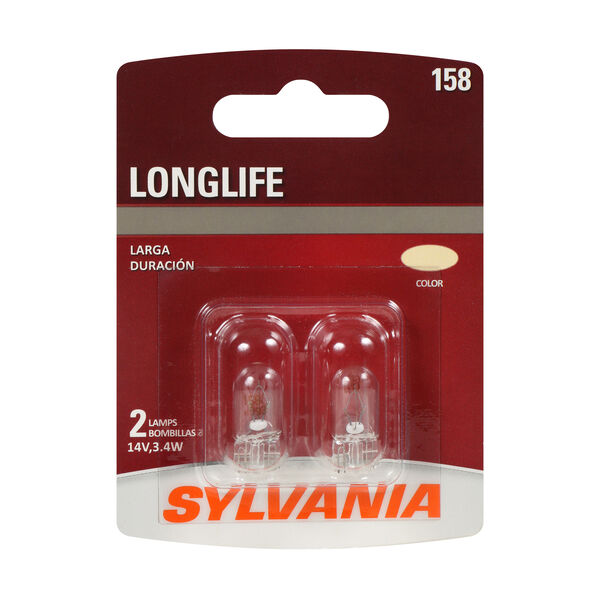 SYLVANIA 158 Long Life Mini Bulb, 2 Pack, , hi-res