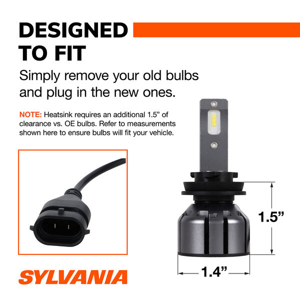 SYLVANIA H11 LED Ultra Powersports & Fog Bulb, 2 Pack, , hi-res