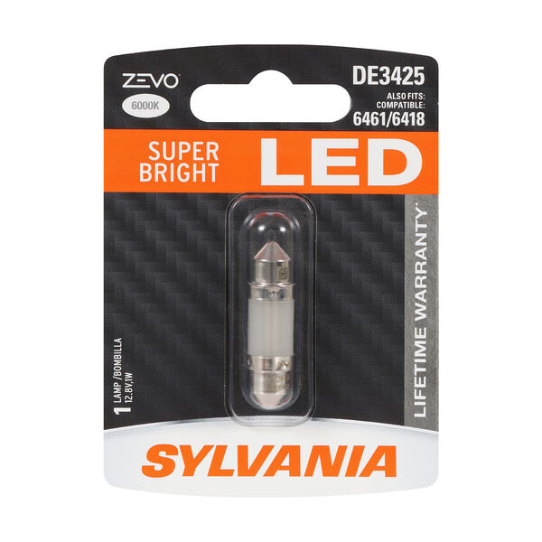 SYLVANIA DE3425 WHITE ZEVO LED Mini, 1 Pack, , hi-res