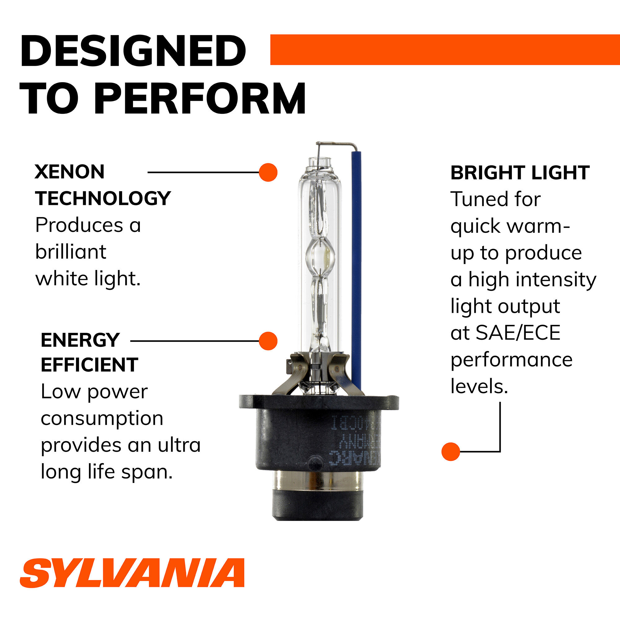 SYLVANIA D4S SilverStar zXe HID Headlight Bulb, 1 Pack