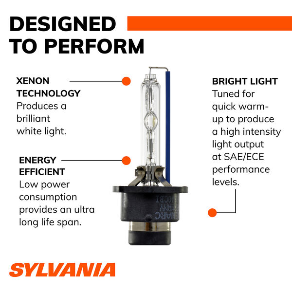 SYLVANIA D4S SilverStar zXe HID Headlight Bulb, 1 Pack, , hi-res