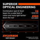 SYLVANIA Ultra 10 Inch LED Light Bar - Yellow Combo, , hi-res