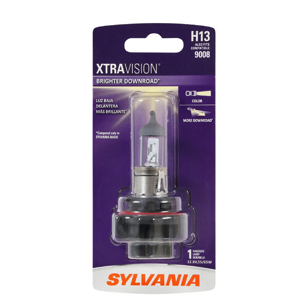 SYLVANIA H13 XtraVision Halogen Headlight Bulb, 1 Pack, , hi-res