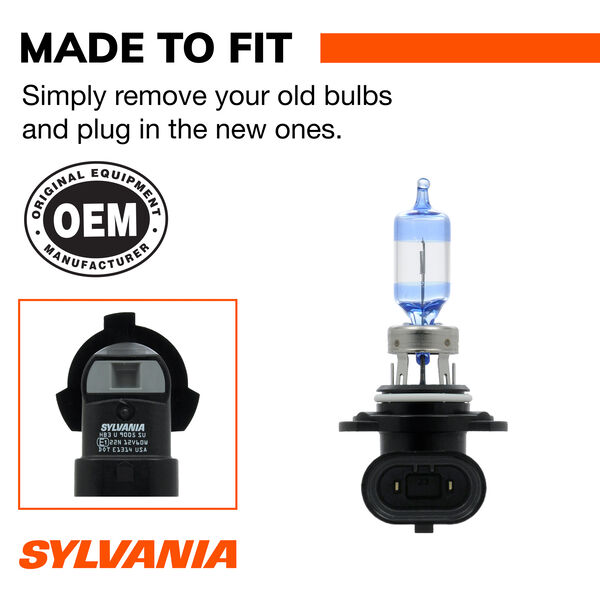 SYLVANIA 9005 SilverStar ULTRA Halogen Headlight Bulb, 2 Pack, , hi-res