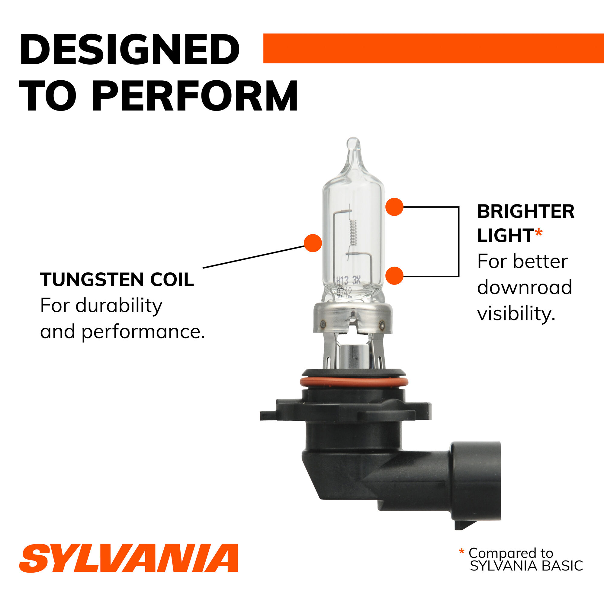 SYLVANIA 9005 XtraVision Halogen Headlight Bulb, 1 Pack