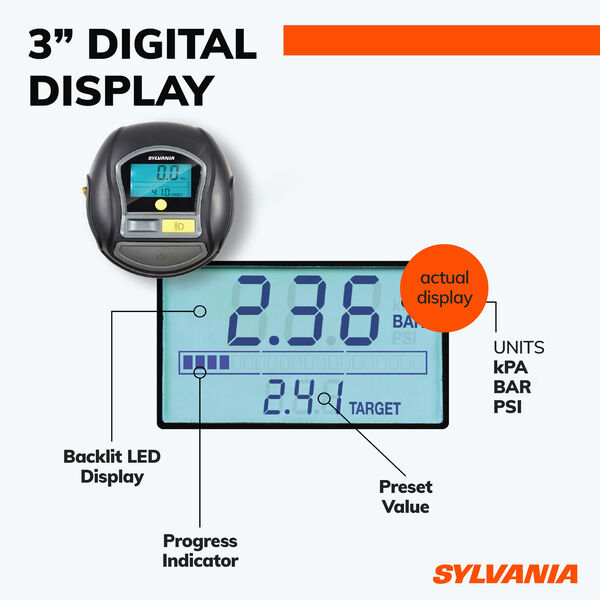 SYLVANIA RAPID Portable Tire Inflator, , hi-res