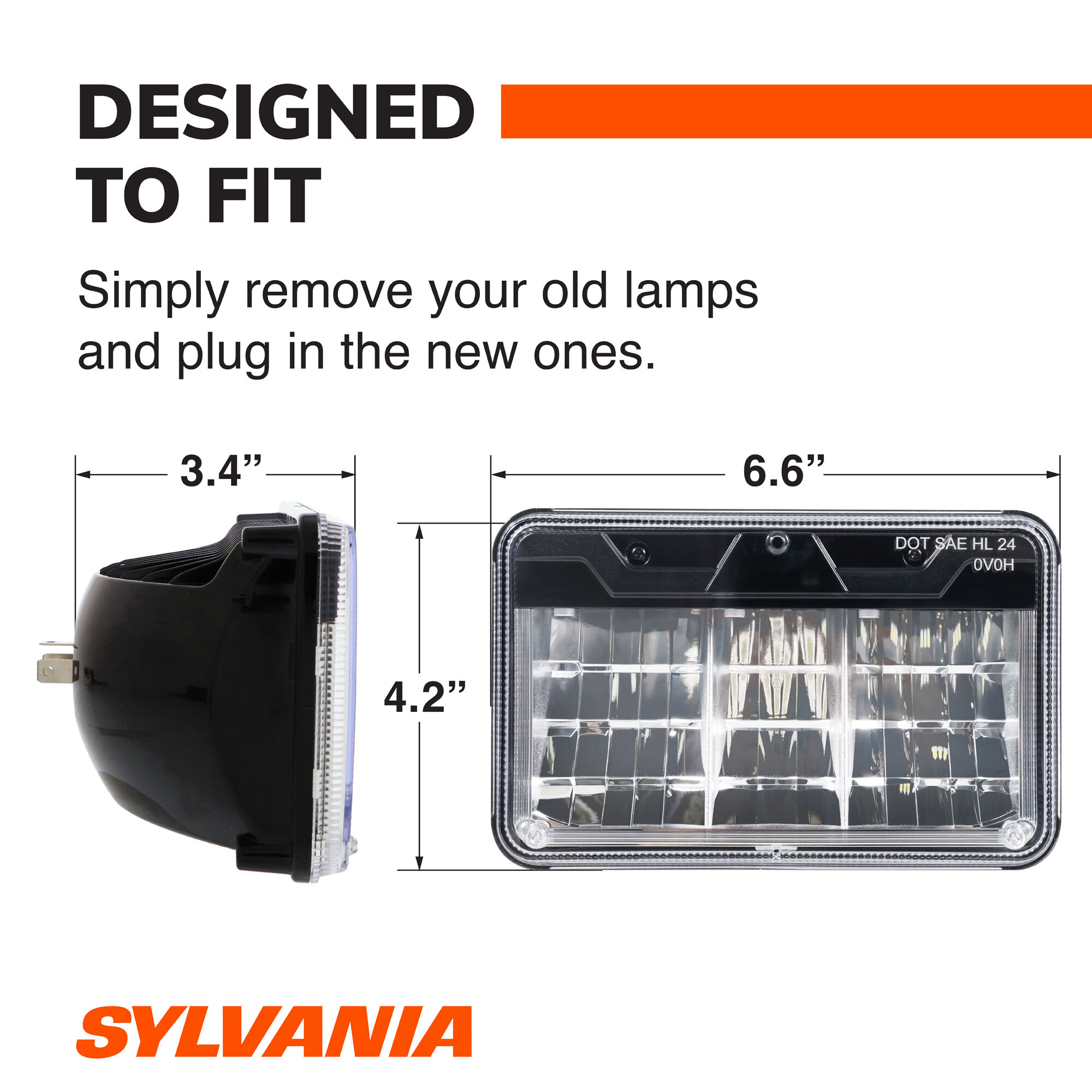 SYLVANIA H4656 LED Sealed Beam Headlight, 1 Pack