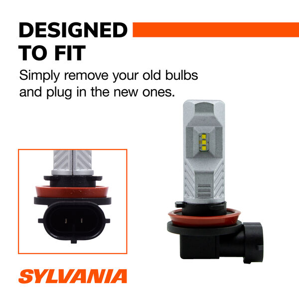 SYLVANIA H8 LED Fog Bulb, 2 Pack, , hi-res