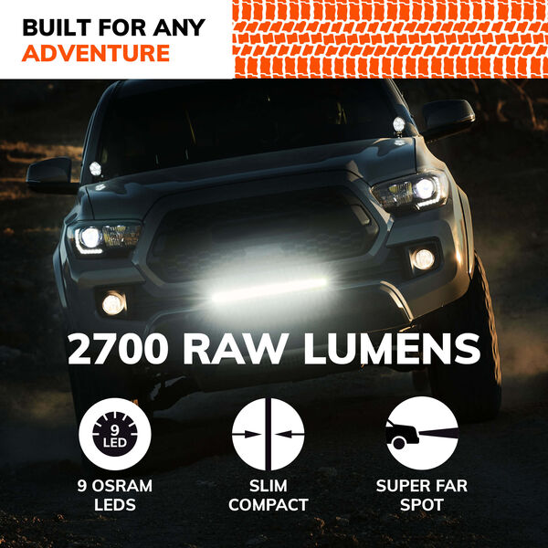 SYLVANIA Slim 10 Inch LED Light Bar - Spot, , hi-res