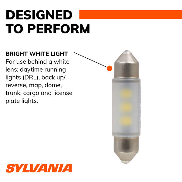 SYLVANIA DE3425 WHITE SYL LED Mini Bulb, 1 Pack, , hi-res