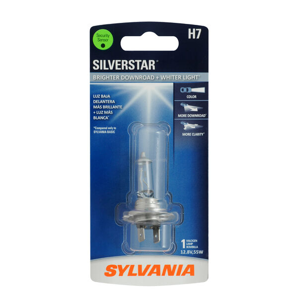 SYLVANIA H7 SilverStar Halogen Headlight Bulb, 1 Pack, , hi-res
