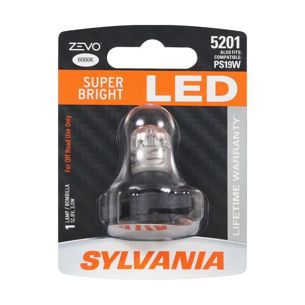 SYLVANIA 5201 WHITE ZEVO LED Mini Bulb, 1 Pack, , hi-res