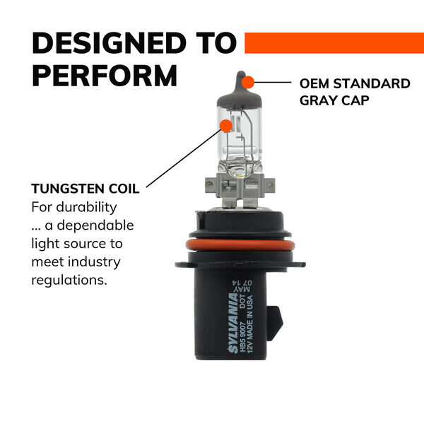 SYLVANIA 9007 Basic Halogen Headlight Bulb, 2 Pack, , hi-res