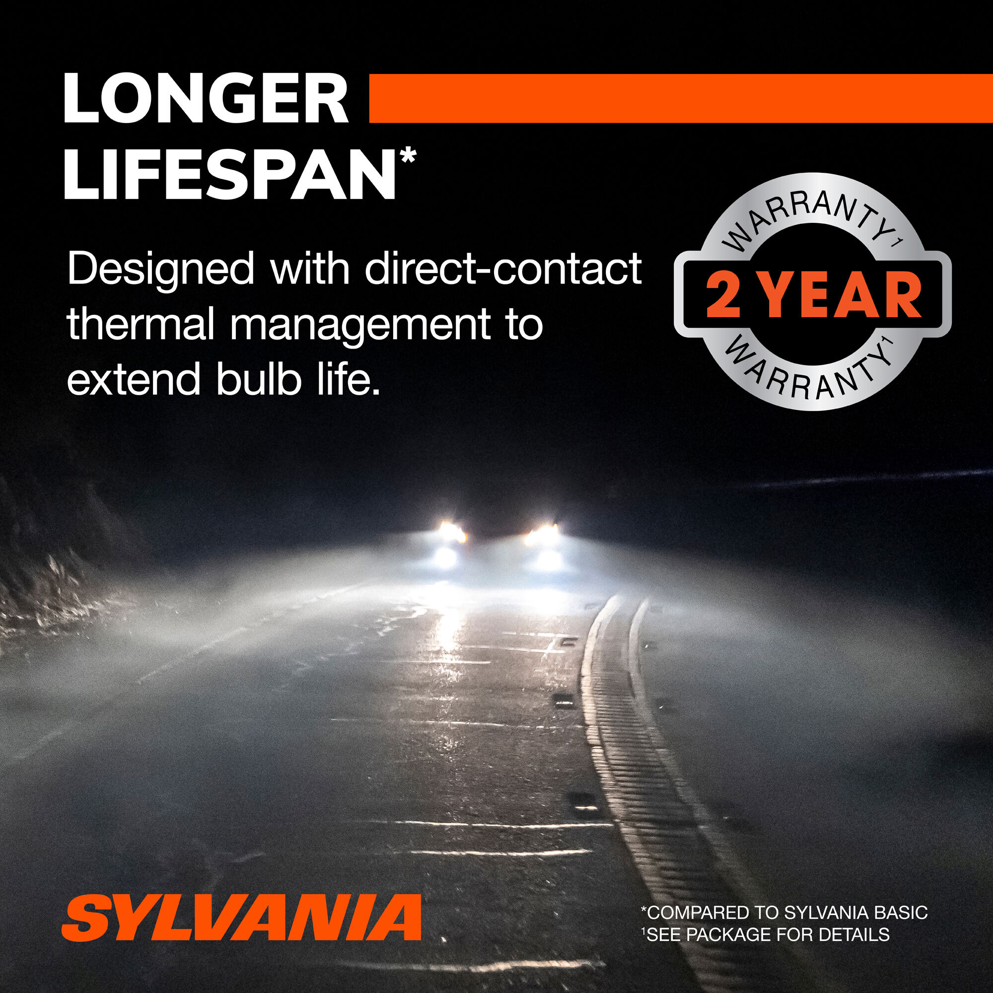SYLVANIA 5202 LED Fog Bulb, 2 Pack