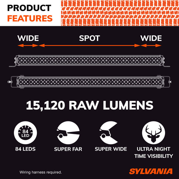 SYLVANIA Ultra 10 Inch LED Light Bar - Combo