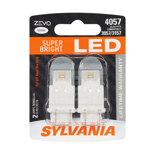 SYLVANIA 4057 WHITE ZEVO LED Mini, 2 Pack, , hi-res