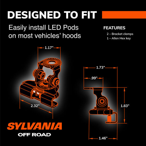 SYLVANIA Hood Mount Clamps, , hi-res