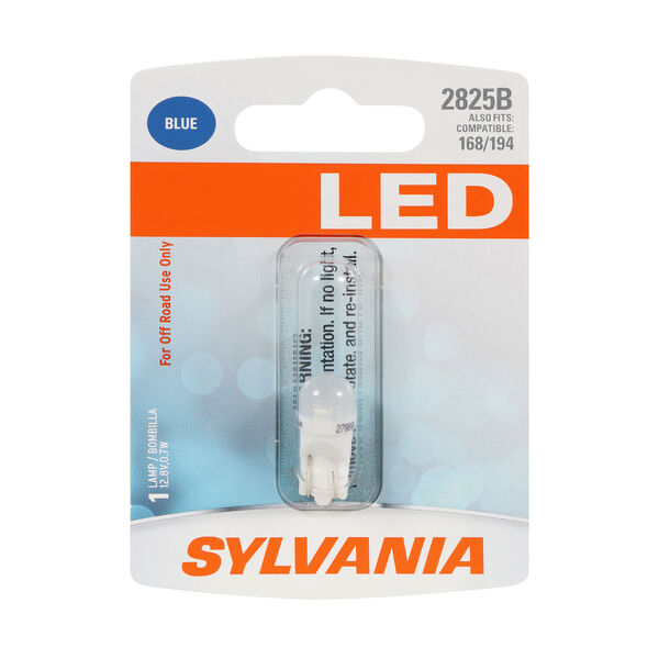 SYLVANIA 2825B BLUE LED Mini Bulb, 1 Pack, , hi-res