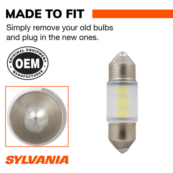 SYLVANIA DE3175 WHITE SYL LED Mini Bulb, 1 Pack, , hi-res
