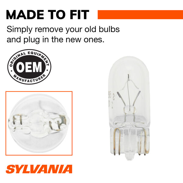 SYLVANIA 194 Long Life Mini Bulb, 2 Pack, , hi-res