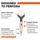 SYLVANIA 4057R RED ZEVO LED Mini, 2 Pack, , hi-res