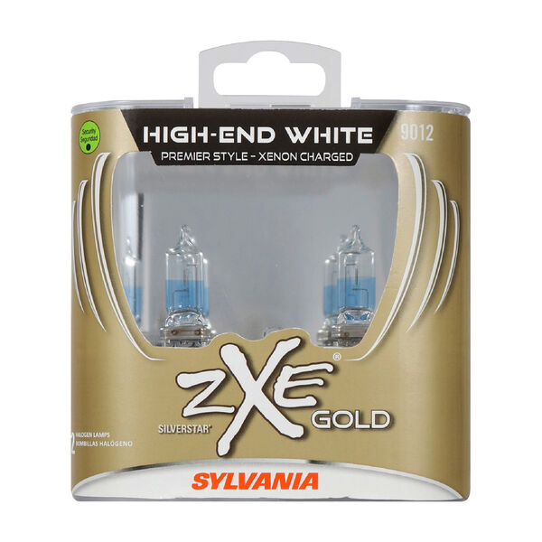 SYLVANIA 9012 SilverStar zXe Gold Halogen Headlight Bulb, 2 Pack, , hi-res