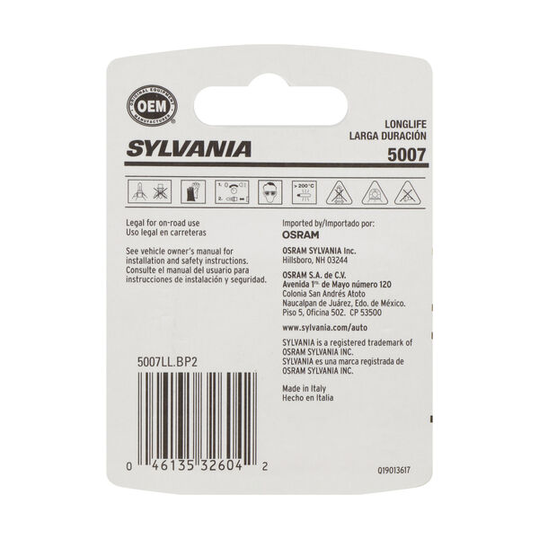 SYLVANIA 5007 Long Life Mini Bulb, 2 Pack, , hi-res