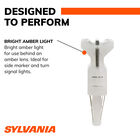 SYLVANIA 7443 AMBER LED Mini Bulb, 2 Pack, , hi-res
