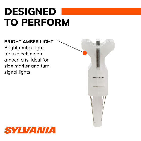 SYLVANIA 7443 AMBER LED Mini Bulb, 2 Pack, , hi-res