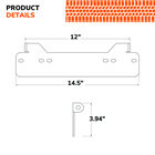 SYLVANIA Slim 12 Inch LED Light Bar - Universal License Plate Bracket, , hi-res