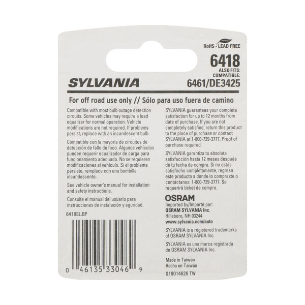 SYLVANIA 6418 WHITE SYL LED Mini Bulb, 1 Pack, , hi-res