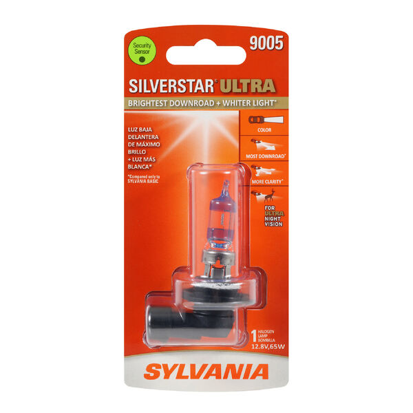 SYLVANIA 9005 SilverStar ULTRA Halogen Headlight Bulb, 1 Pack, , hi-res