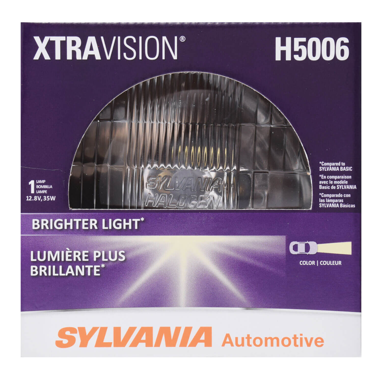 SYLVANIA H5006 XtraVision Sealed Beam Headlight, 1 Pack
