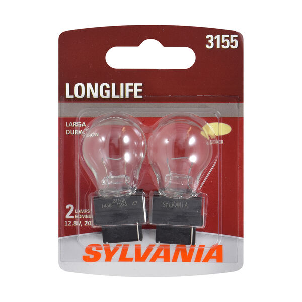 SYLVANIA 3155 Long Life Mini Bulb, 2 Pack, , hi-res