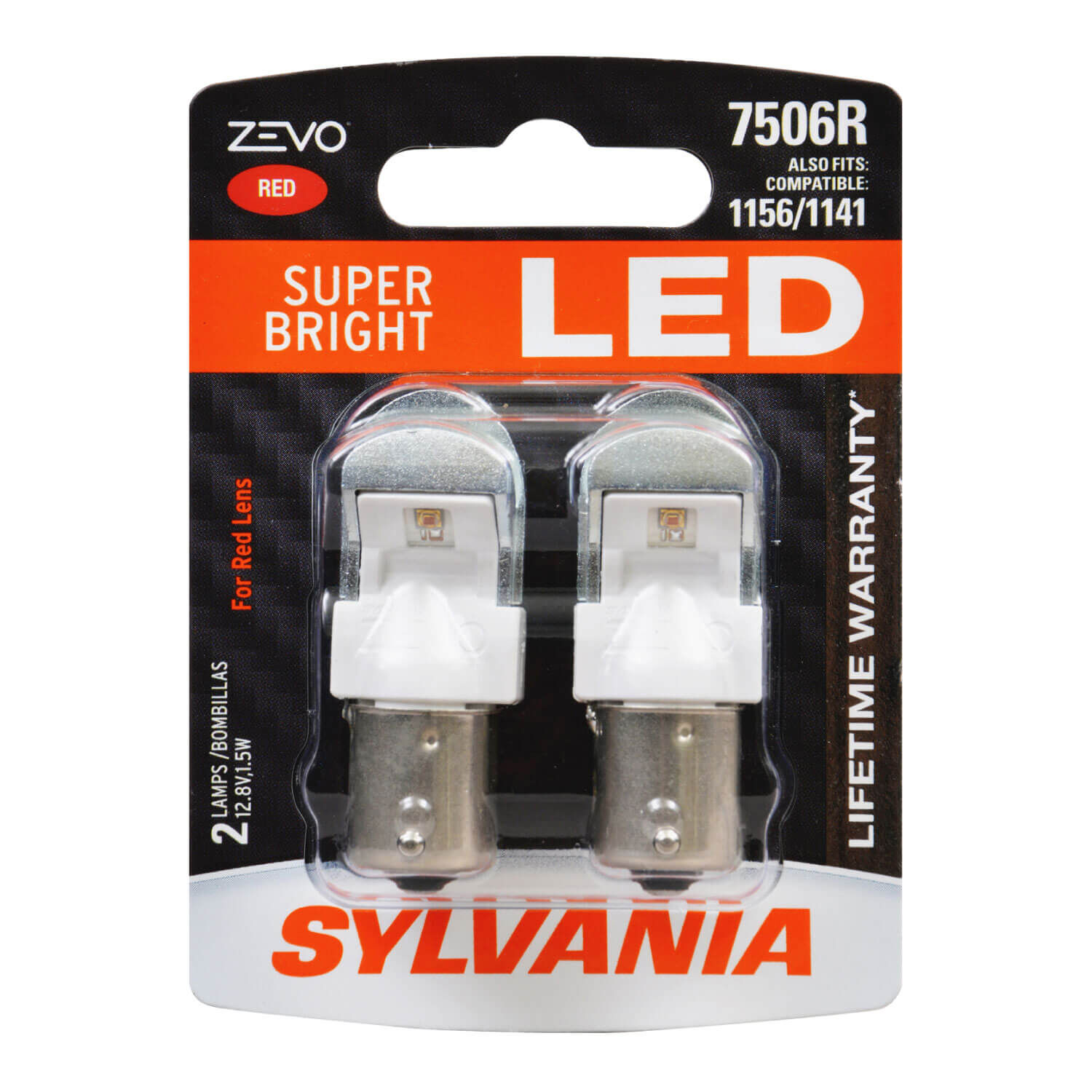 SYLVANIA 7506R RED ZEVO LED Mini 2 Pack