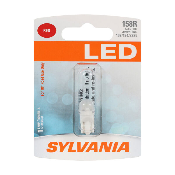 SYLVANIA 158R RED SYL LED Mini Bulb, 1 Pack, , hi-res