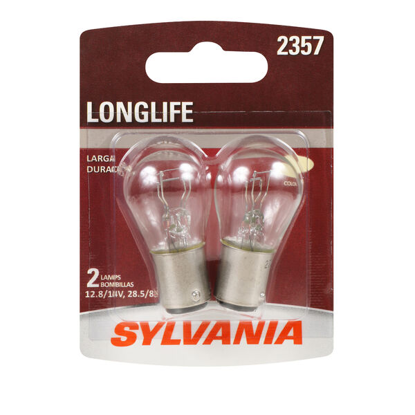 SYLVANIA 2357 Long Life Mini Bulb, 2 Pack, , hi-res