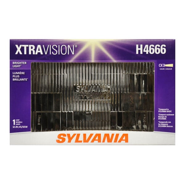 SYLVANIA H4666 XtraVision Sealed Beam Headlight, 1 Pack, , hi-res