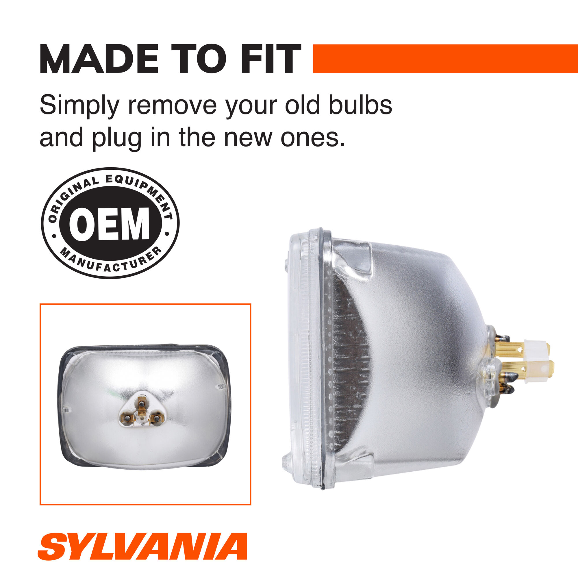 SYLVANIA H4656 SilverStar Sealed Beam Headlight, 1 Pack