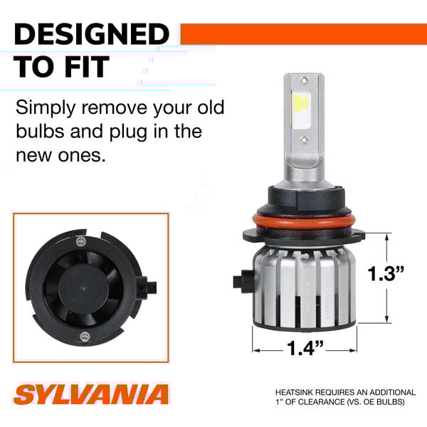 SYLVANIA 9007 LED Fog & Powersports Bulb, 2 Pack, , hi-res