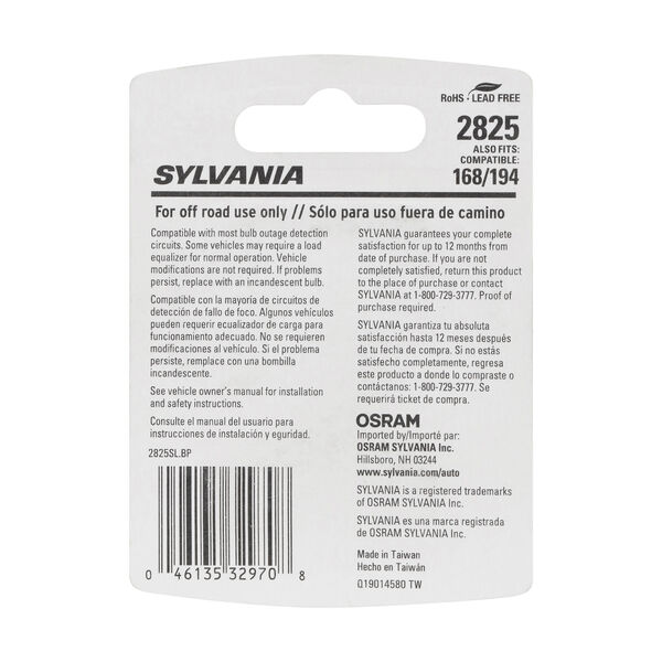 SYLVANIA 2825 WHITE SYL LED Mini Bulb, 1 Pack, , hi-res