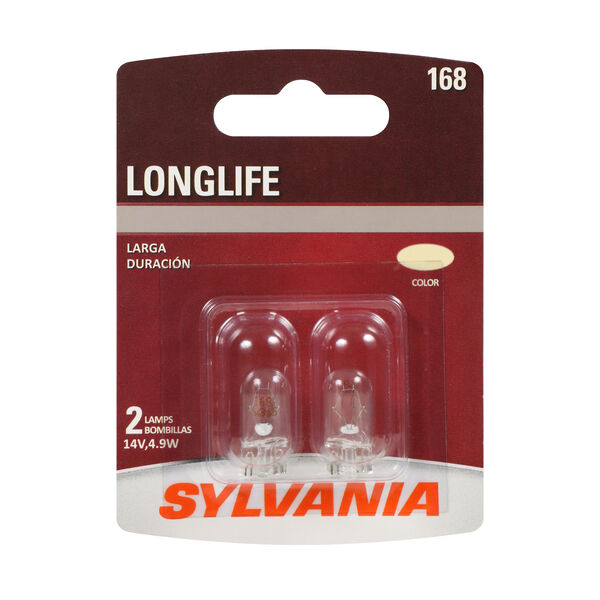 SYLVANIA 168 Long Life Mini Bulb, 2 Pack, , hi-res