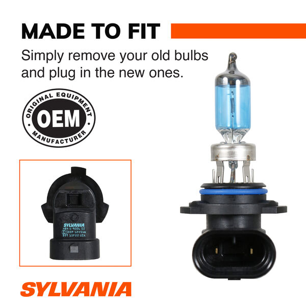 SYLVANIA 9006 SilverStar zXe Gold Halogen Headlight Bulb, 2 Pack, , hi-res