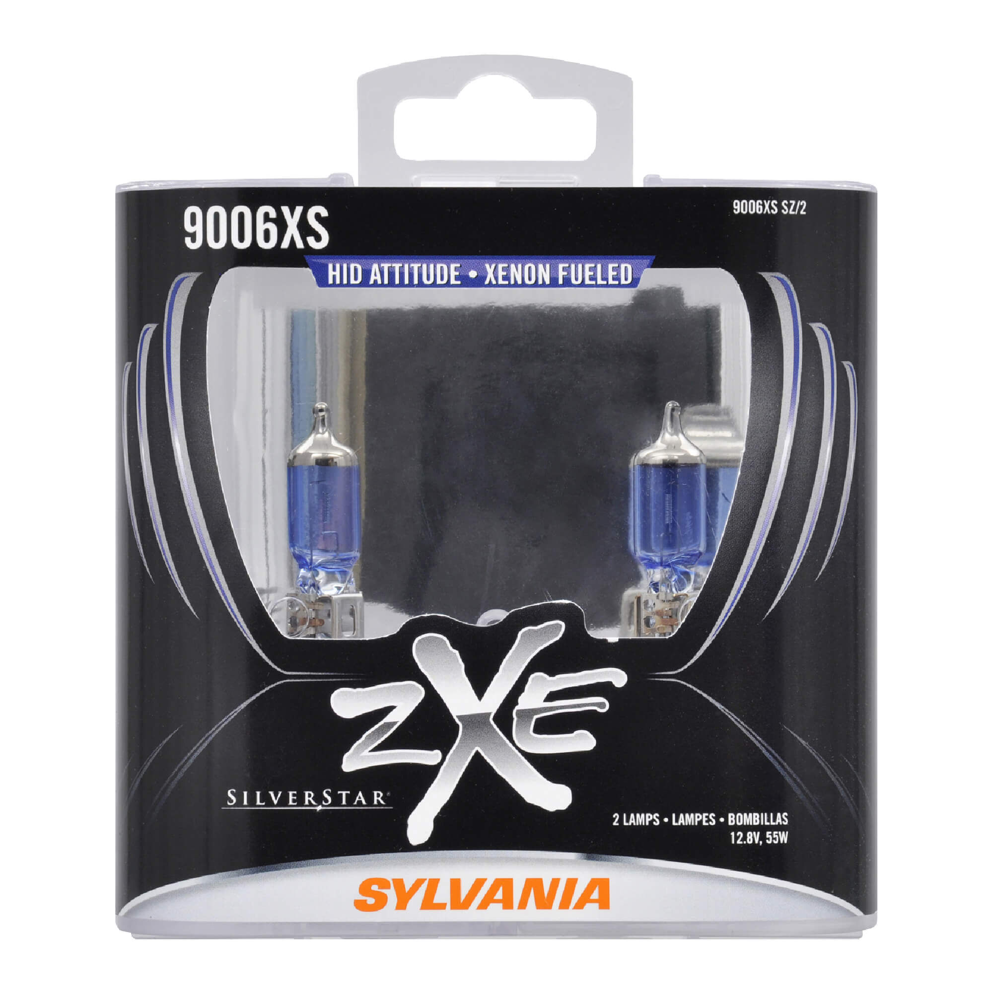 SYLVANIA 9006XS SilverStar zXe Halogen Headlight Bulb, 2 Pack