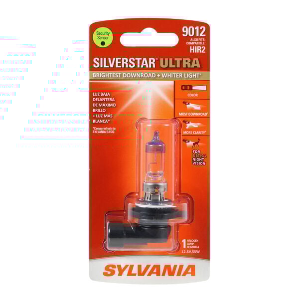 SYLVANIA 9012 SilverStar ULTRA Halogen Headlight Bulb, 1 Pack, , hi-res