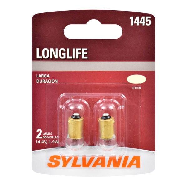 SYLVANIA 1445 Long Life Mini Bulb, 2 Pack, , hi-res
