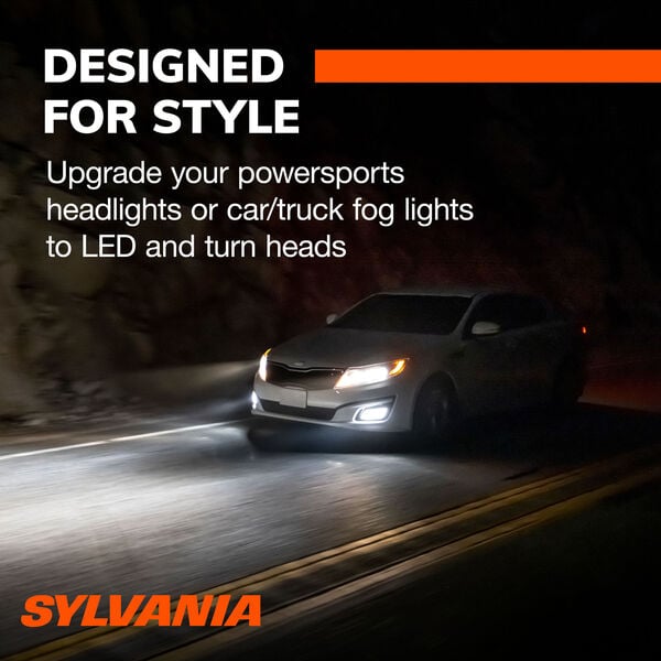 SYLVANIA 9012 LED Powersports & Fog Bulb, 2 Pack, , hi-res