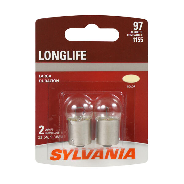 SYLVANIA 97 Long Life Mini Bulb, 2 Pack, , hi-res