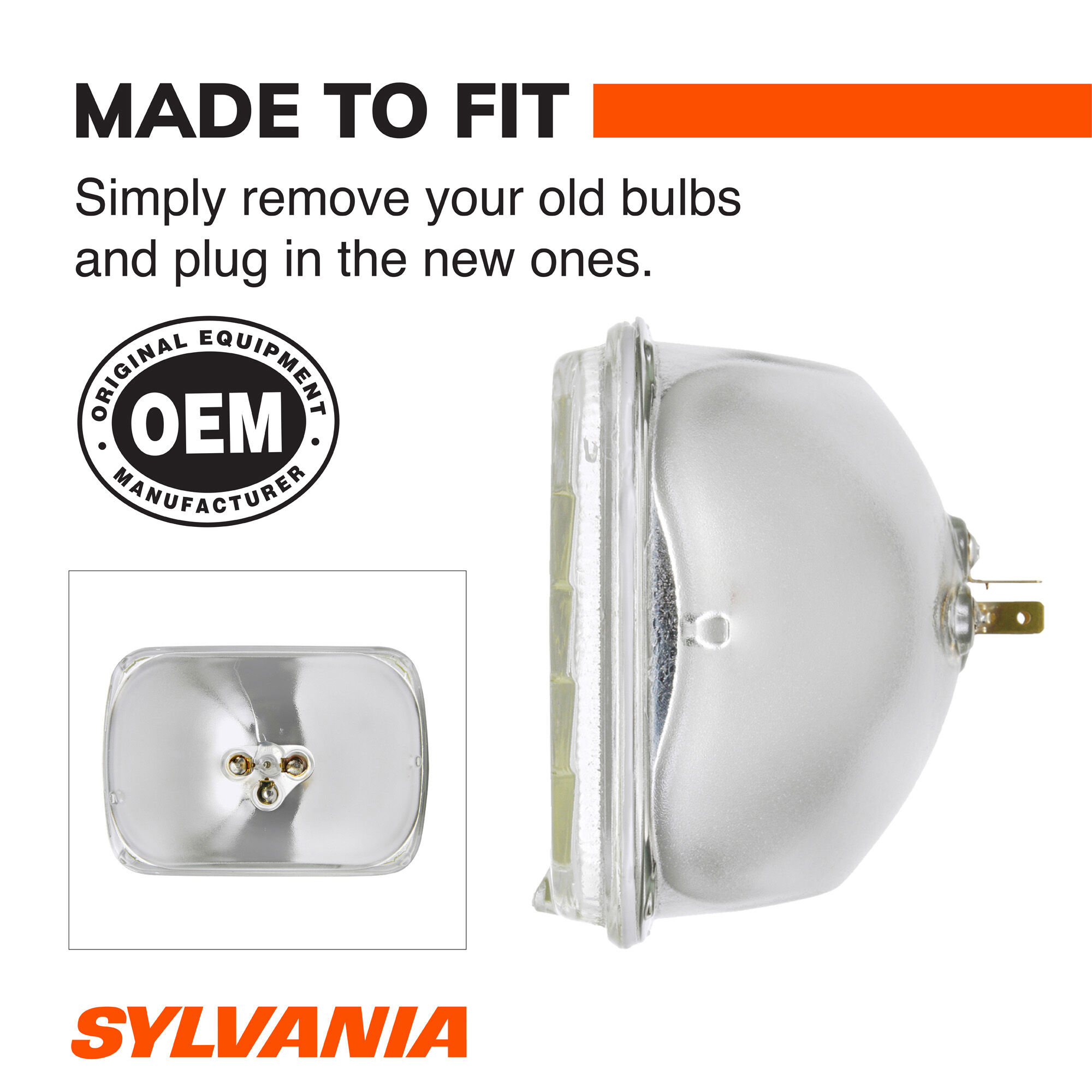 SYLVANIA H6054 Basic Sealed Beam Headlight, 1 Pack