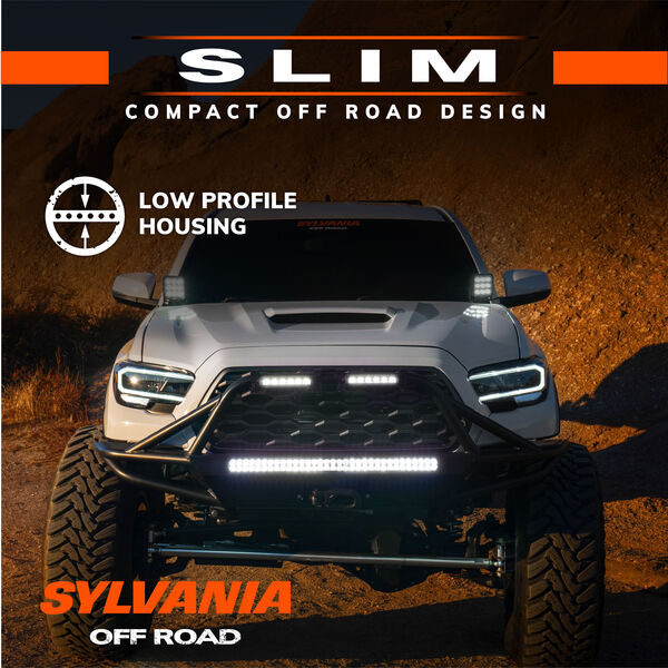 SYLVANIA Slim 7 Inch LED Light Bar - Spot, , hi-res
